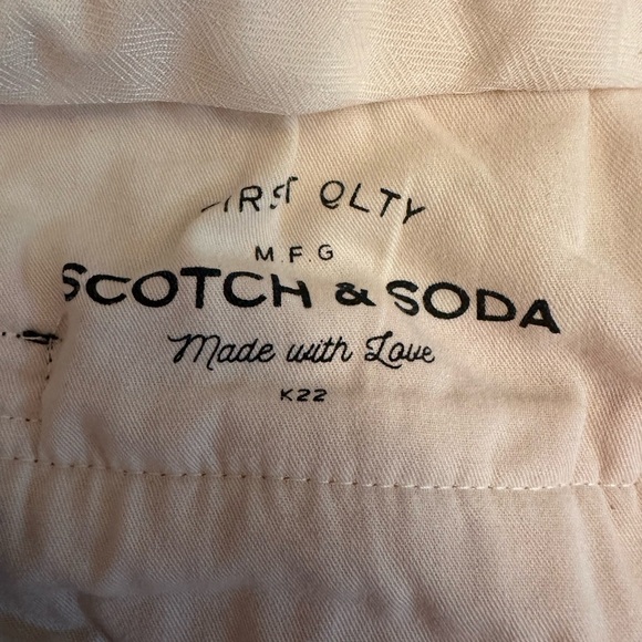 Scotch & Soda Men’s Stuart Straight Chino Pants Coral Color Size 33x29 Preppy - Picture 7 of 16